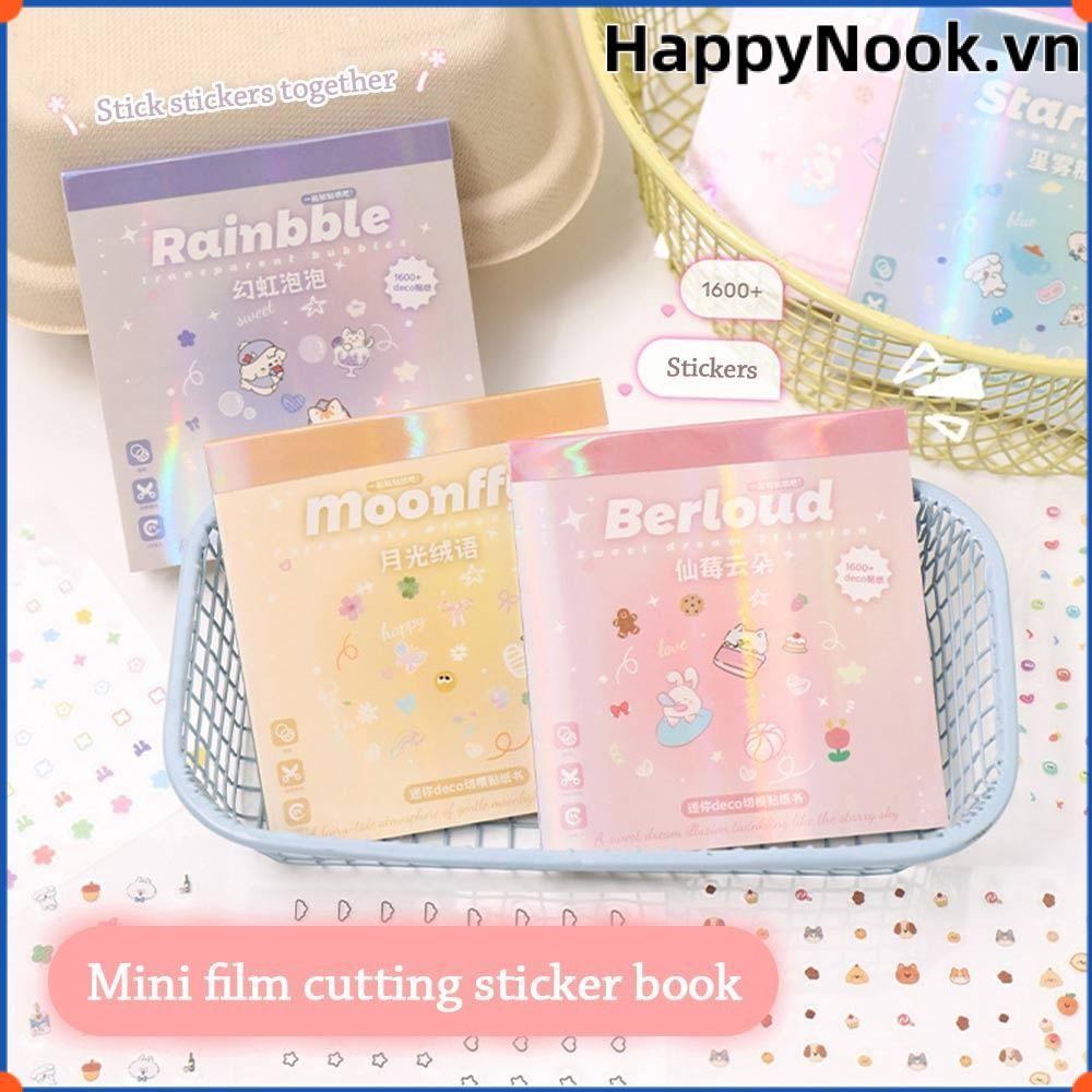HAPPYNOOK 24 Cái / bộ Miếng Dán Cốc, Nhãn Dán Móng Tay Không Ráp Đa Năng, Nhãn Dán Hoạt Hình Tự Dính Trong Vườn Mềm Mại Để Trang Trí Móng Tay Nghệ Thuật
