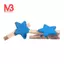 Thẻ Ảnh Kẹp Quần Áo Chốt Ngôi Sao Thủ Công Kẹp Gỗ Mini 50 Chiếc Màu Xanh Dương