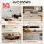 Có Thể Tháo Rời Dán Tường PVC Đề Can Trang Trí Nghệ Thuật Thiết Kế Phòng Ngủ Bức Tranh Tường Trích Dẫn Cho Cửa Sổ Kính Màu Đen - Thời Gian Cà Phê