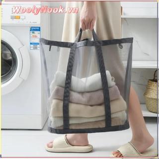 Giỏ đựng đồ giặt có thể gập lại WOOLYNOOK, Đồ lặt vặt dành cho trẻ em Giỏ đựng quần áo bẩn, Giỏ đựng đồ dung tích lớn có thể treo bằng lưới cho Hone