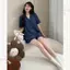Set Pyjama Cộc Cổ Vest Hoạ Tiết Hoa Nhí S05 LIPU