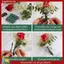 Hoa Boutonniere Nam Châm 15 Cặp Handmade Cho Đám Cưới Handmade Corsage Trâm Cài Nam Châm Cho Cô Dâu Boutonnieres Chân Hoa