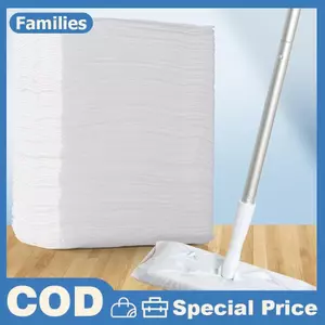 100 Chiếc Dùng Một Lần Tĩnh Điện Loại Bỏ Bụi Cây Lau Nhà Bếp Vải Vệ Sinh Ướt Và Khô Tĩnh Điện Bụi Cây Lau Nhà Giấy