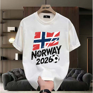 COD✅(Hồ Chí Minh)🚚 Áo thun nam bóng đá Norway 2026 Oversize HOT