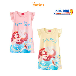 Đầm thun ngắn tay bé gái Rabity 550.901