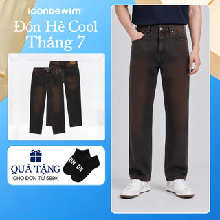Quần Jeans Nam ICONDENIM Vintage Brown Form Straight QJID0281