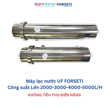 Máy lọc nước UF Dùng Lõi Lọc PVDF, Máy lọc nước đầu nguồn lọc nước sinh hoạt nước máy công suất Lớn 2000-3000-4000-5000L