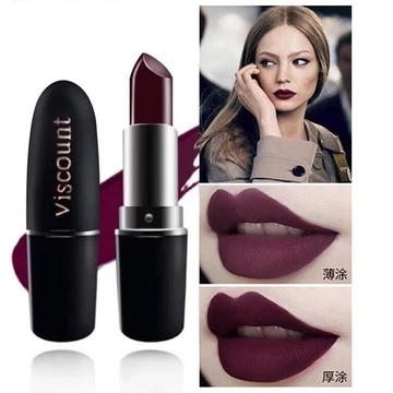 son bóng black rouge black rouge Đen Tím Son Môi Nữ Lâu Dài Chống Thấm Nước Chính Hãng Màu Tối Phong Cách Môi Men Halloween Phù Thủy Aura Châu Âu Mỹ Trắng Mờ