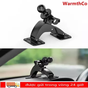 Giá đỡ xe hơi đầu bóng WARMTHCO, Đế dính kép Giá đỡ điện thoại xoay 360 độ, Giá đỡ điện thoại di động tự dính đa năng 17mm có thể điều chỉnh Giá đỡ hỗ trợ lắp đặt bảng điều khiển