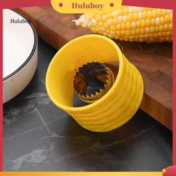 Huluboy| Dụng cụ đập ngô Dụng cụ gọt vỏ hạt ngô nhanh Dụng cụ tuốt ngô bằng thép không gỉ có tay cầm chống trượt và lưỡi xoắn ốc – Dụng cụ tẩy hạt nhân dễ dàng nhanh chóng để nấu ăn tại nhà và ngoài t