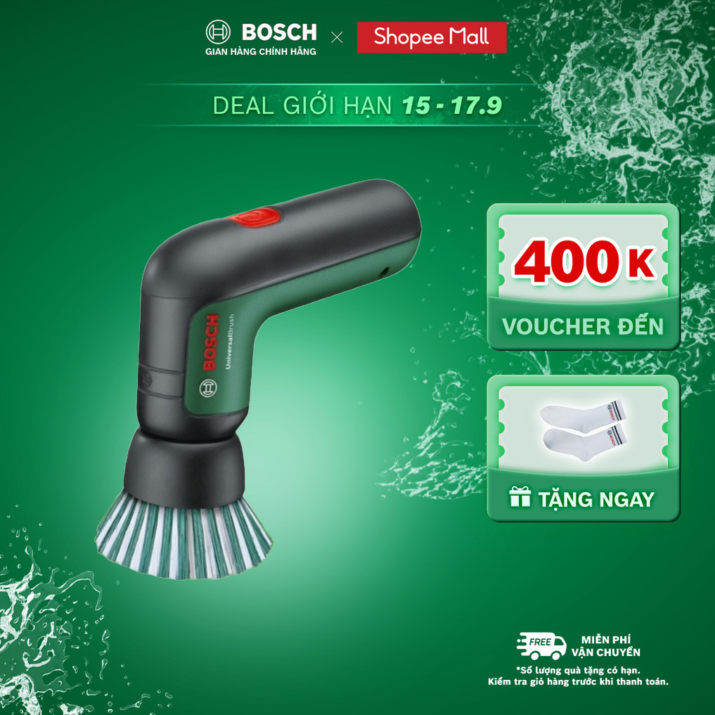 Máy cọ rửa vệ sinh Bosch đa năng dùng pin