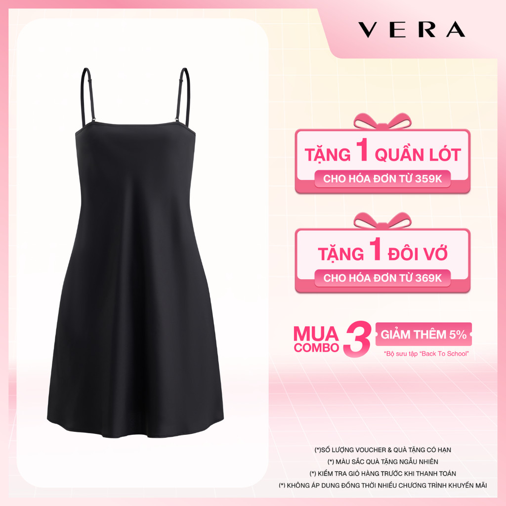 [GIÁ ĐỘC QUYỀN] Đầm ngủ hai dây dáng ngắn chất lụa Latin cao cấp trơn nhiều màu Misaki- M1085