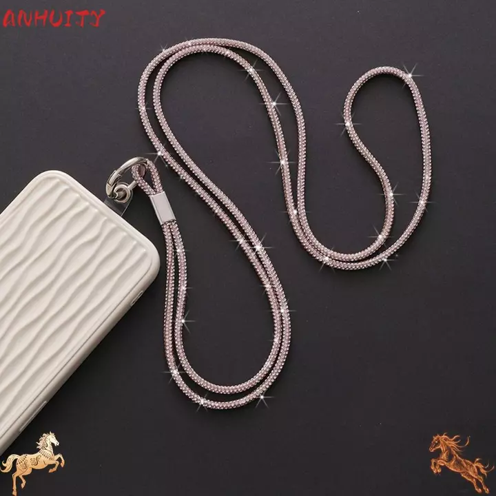 ANHUITYJ Dây Điện Thoại Kim Cương Giả, Dây Điện Thoại Bling Pha Lê Chống Mất, Móc Khóa Dây Điện Thoại Sáng Dây Phụ Kiện Điện Thoại