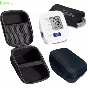 Hộp đựng máy đo huyết áp RUWEI, Túi bảo vệ máy đo huyết áp tam giác di động, Vỏ cứng chống sốc dung tích lớn cho máy đo huyết áp