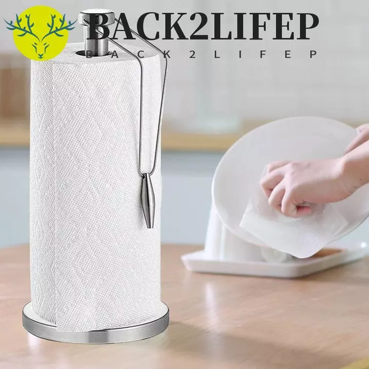 BACK2LIFEP Cuộn Giấy Giá Trang Trí Tiện Ích Nhà Bếp Đa Năng Tiện Ích Trang Trí Bàn Nhà Có Kẹp Dọc Khăn Giấy Chống Trơn Trượt Giá Để Đồ