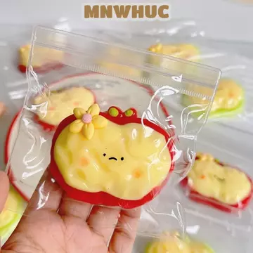 MNWHUC Dâu Bóp Đồ Chơi, Kem Mô Phỏng Trái Cây Đồ Chơi Thần Tài Cảm Giác, Màu Hồng Chậm Phục Hồi Mềm Đồ Chơi Giải Nén Quà Tặng Cho Trẻ Em Người Lớn