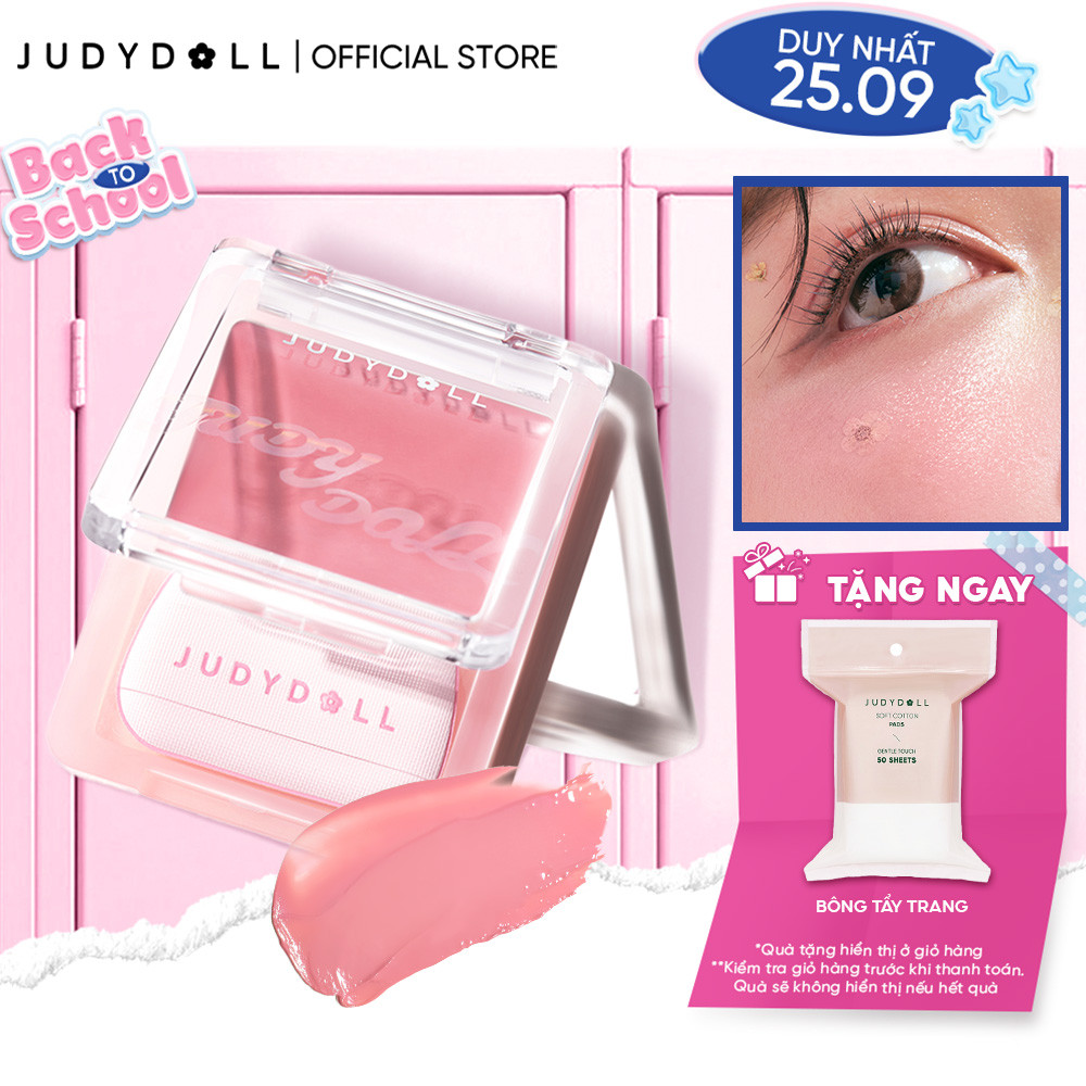 Má Hồng Kem JUDYDOLL Glow Blush Balm Căng bóng Không vỡ nền Tự nhiên Lâu trôi 3g