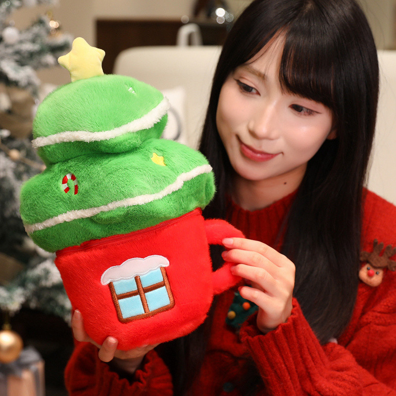 ((DANBAO) Quà tặng Giáng sinh sáng tạo Đồ chơi sang trọng Búp bê cây thông Noel dễ thương Bó hoa Giáng sinh Chất liệu ông già Noel Quà tặng mềm cho bạn bè Quà tặng Giáng sinh Đồ chơi DANBAO