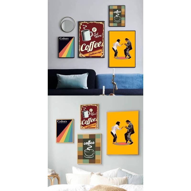 Vintage Nông Trại Động Vật Mộc Mạc Barn Canvas Quốc Gia Tường Trang Trí Nghệ Thuật Nhà Poster