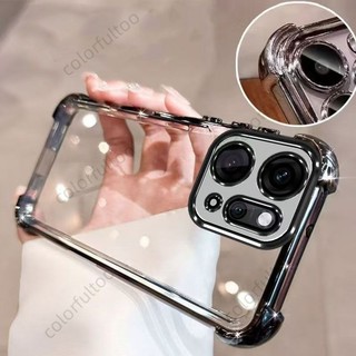Vỏ Oppo FindX9s Cho Oppo Find X9s Pro X9Pro FindX9Ultra 5G Mạ Silicon TPU Mềm Chống Sốc Trong Suốt Vỏ Điện Thoại Mềm Chống Rơi Rơi Bảo Vệ Toàn Diện Ốp Lưng