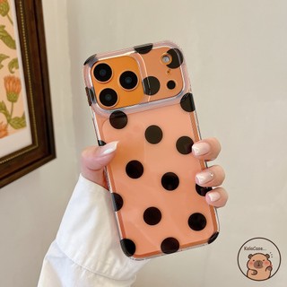 For Nothing Phone 3 3A Pro 2 2A Plus 1 CMF 1 5G 4G Vỏ Điện Thoại Phong Cách Hàn Quốc Đơn Giản Chấm Bi Màu Đen Trong Suốt Vỏ Mềm Trong Suốt
