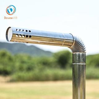 Dovewill Ống Khói Bếp Thép Không Gỉ với Đầu Khuỷu Chống Sòe, Làm Nóng Nhanh, Dành cho Lều Camping