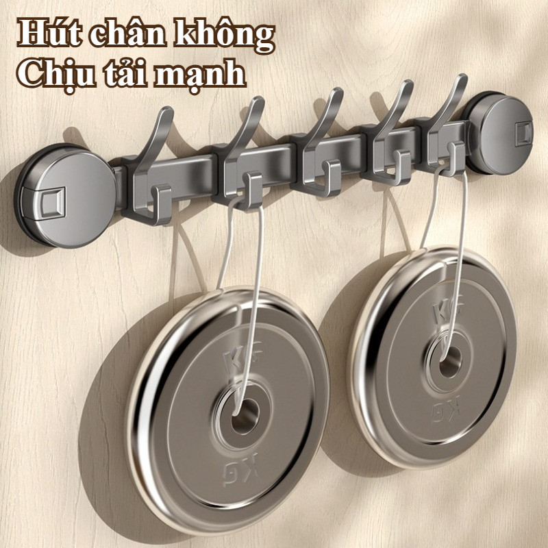 Móc Treo Đa Năng Hút Chân Không - Không Cần Khoan, Thép Không Gỉ, Di Chuyển Linh Hoạt, Tái Sử Dụng