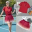 Bộ thể thao nữ, Bộ váy loang, Bộ váy áo chơi Pickleball Golf Tennis ....