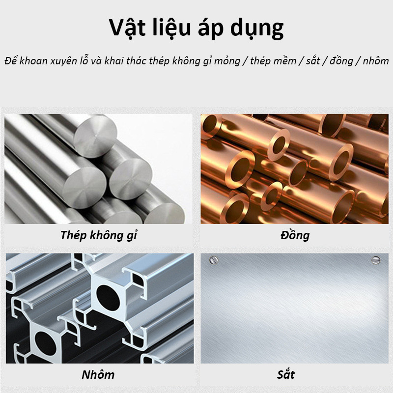 Bộ 6 Mũi Khoan Tạo Ren Phủ Titan Siêu Bền – Dụng Cụ Khoan Sắt Thép Sắc Bén, Dễ Sử Dụng, Tiện Lợi
