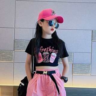 ÁO Thun NgắN Tay MớI Cho Bé GáI ThiếT Kế HàN QuốC Phong CáCh HọC ViệN áO áO Croptop Cho Bé GáI