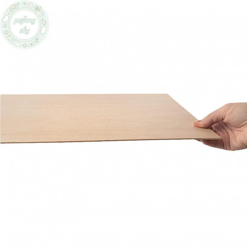 PUSKY 10 Cái Bảng Basswood 15x10cm - Tấm gỗ mỏng chưa hoàn thiện 2mm để làm đồ thủ công & mô hình Chip gỗ trang trí VN
