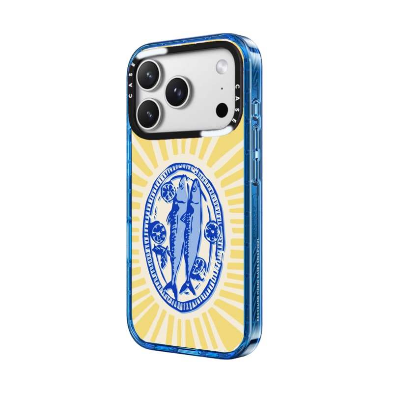 CASECASE X Đĩa Cá Muối Bầu Trời Màu Xanh Trong Suốt Cứng Hút Từ Tính Tác Động Dành Cho Apple IPhone 12 13 14 15 16 17 Pro Max Air Plus Có Hộp