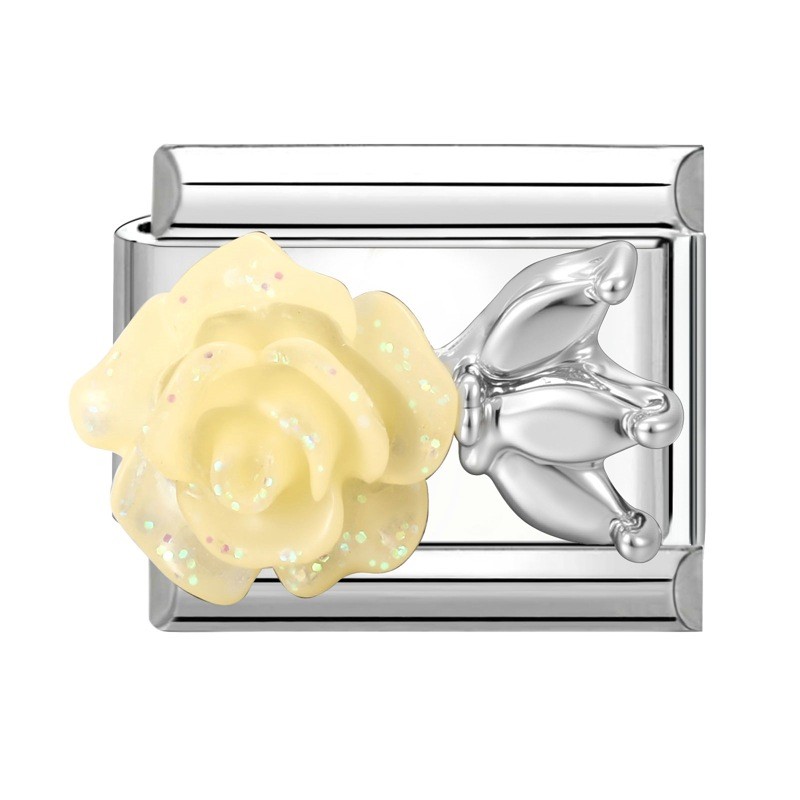 Vòng tay steel không gỉ với charms thiết kế DIY dạng(patch) phù hợp may thủ công