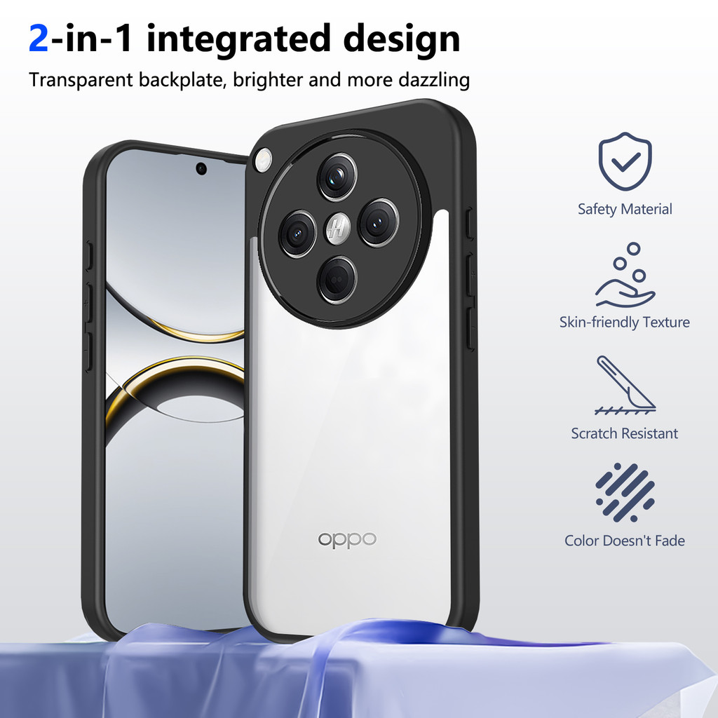 Ốp lưng OPPO Find X8 Pro 5G Vỏ trong suốt mờ thời trang cho OPPO Find X8 5G Vỏ điện thoại