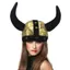 THEGIRL8B Bò Sừng Mũ, Nhập Vai Chơi Trang Phục Mũ Halloween, Thời Trang Viking Vải Đen Bò Đầu Mũ Người Lớn Trẻ Em