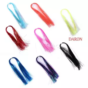 DARON Hỗ Trợ Móc Dòng Đèn Flash Phụ Kiện Tinsel Streamer Bay Câu Cá Mồi Bay Buộc Vật Liệu
