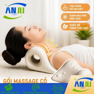 Gối Massage Cổ Hình Bướm Hơn 6 Đầu Massage EVA Giảm Đau Mỏi Cổ Vai Gáy Thư Giãn Cơ Bắp Tại Nhà