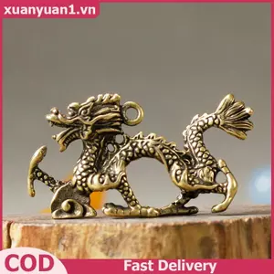 XUAN Trung Quốc Quái Vật Rồng Tượng Đồng Tượng Đồ Trang Trí Cổ Đồng Thần Thoại Động Vật Thu Nhỏ Trang Trí Nhà Cửa Thủ Công Bộ Sưu Tập VN