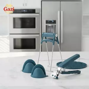 Kẹp bát 4 chiếc Kẹp bếp hạng nặng chống trượt để nâng đĩa Lẩu Bát sử dụng trong nhà bếp thương mại [VN]