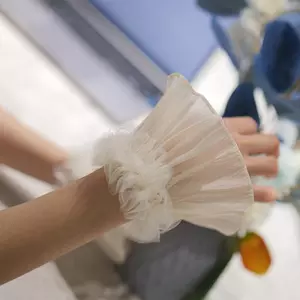 1 Cặp Thắt Nút Lưới Ren Tay Móng Tay Nghệ Thuật Ren Giả Xếp Ly Vòng Tay Làm Móng Tay Đạo Cụ Chụp Ảnh Đẹp Nhẹ Nhàng Giả Vòng Tay Trang Trí VN