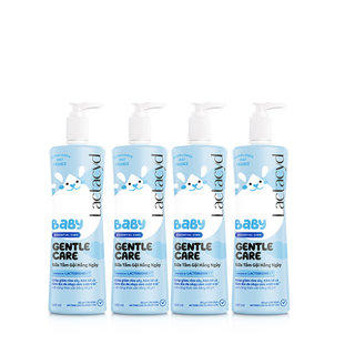 Bộ 4 Sữa Tắm Gội Trẻ Em Lactacyd Baby Gentle Care Bảo Vệ Dịu Nhẹ Cho Làn Da Nhạy Cảm 500ml