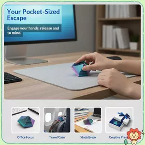 Màu Gradient Eco PLA Lục Giác Fidget Đồ Chơi Xoắn Ốc Giảm Căng Thẳng Cảm Giác Fidget Đồ Chơi Cho ADHD Người Lớn Trẻ Em Quà Tặng