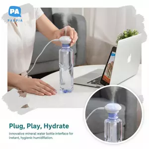 Máy tạo độ ẩm phun nước khoáng di động siêu yên tĩnh có đèn ngủ LED có thể điều chỉnh độ dài cho ký túc xá sinh viên ô tô và bàn làm việc văn phòng VN