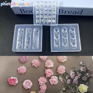 Khung Ảnh Khuôn Silicon Cho Móng Tay Nghệ Thuật DIY Đá Pha Lê Thiết Kế Linh Hoạt Có Thể Tái Sử Dụng Khuôn Làm Móng Tay Và Trang Sức Làm VN