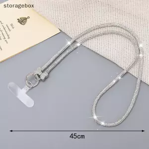 Dây buộc điện thoại di động bằng kim cương giả dài và ngắn 60cm Dây đeo chéo Mặt dây chuyền kim cương đầy đủ Dây đeo điện thoại dài Ne Chống mất Đẹp