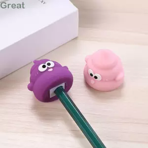 Máy mài hoạt hình TUYỆT VỜI, Máy mài bút chì thủ công Mini, Đồ dùng học tập PVC hình Poo dễ thương Văn phòng phẩm