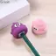 Máy mài hoạt hình TUYỆT VỜI, Máy mài bút chì thủ công Mini, Đồ dùng học tập PVC hình Poo dễ thương Văn phòng phẩm