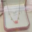 Bigapple Lãng Mạn Hoa Anh Đào Mặt Dây Chuyền Dây Buộc Cho Nữ Hàn Quốc Zircon Hoa Choker Quà Tặng RDG