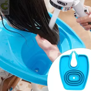 Khay rửa ngược ROLY, Chậu rửa tóc có thể gập lại Không uốn, Bát đựng dầu gội Không nằm xuống Dây đeo cổ có thể điều chỉnh Khay rửa tóc di động cho Salon tóc