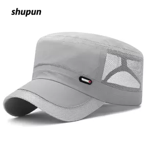 Mũ phẳng SHUPUN, Mũ thông thường có thể điều chỉnh, Bán chạy Mũ Cadet thoáng khí chống tia cực tím Bốn mùa